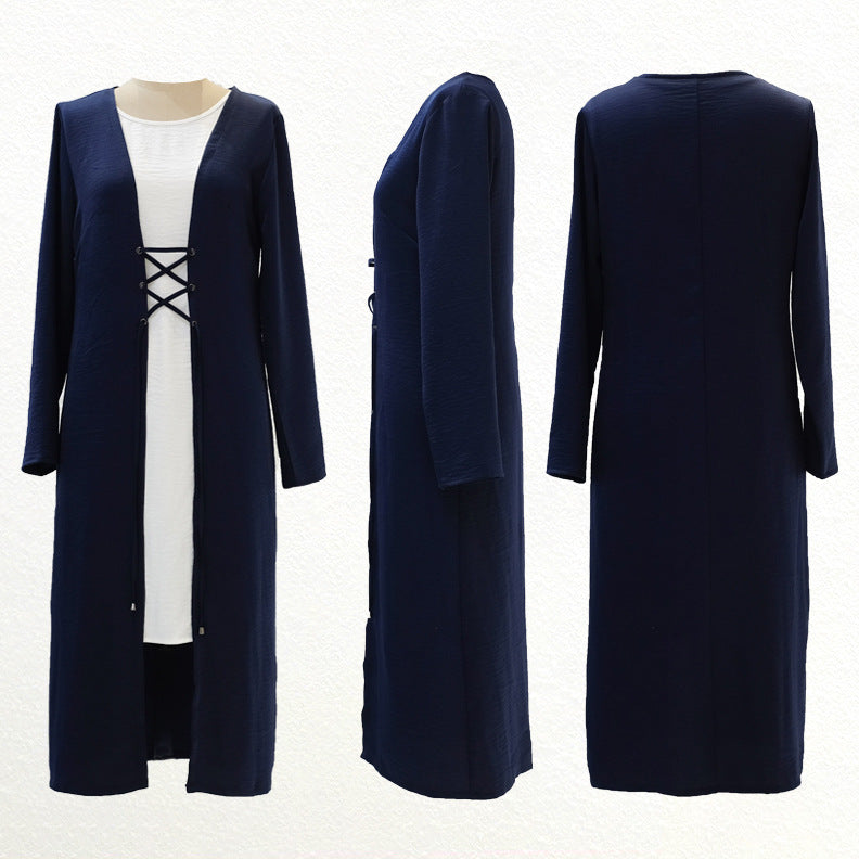 Elegant Three-Piece Women's Abaya Set