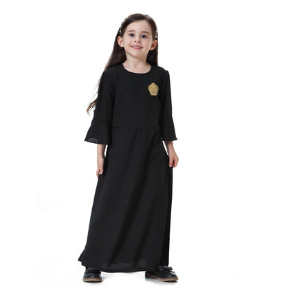 Southeast Asian Inspired Girls' Long Skirt Dress - Comfortable & Stylish Ethnic Design