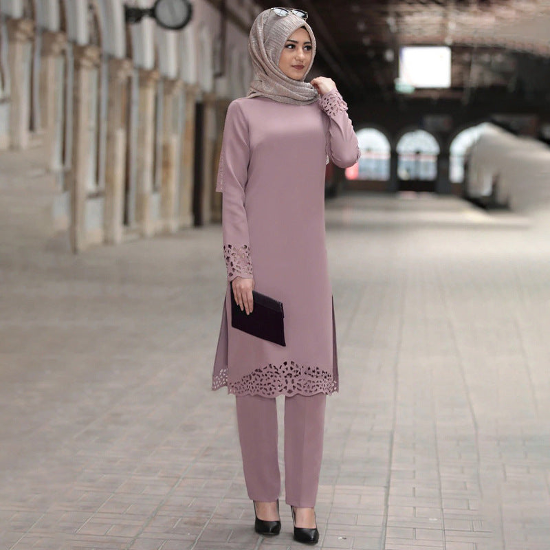 Women's Two-Piece Abaya Suit