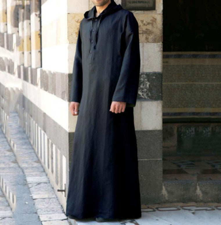 Minimalist Men's Hooded Thobe