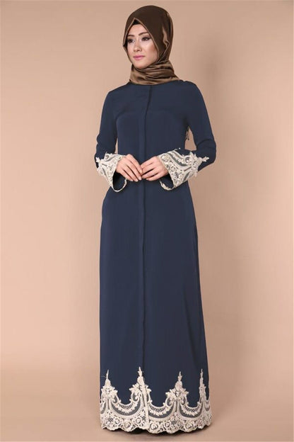 Elegant Women's Lace Abaya - Timeless Beauty with a Modern Touch