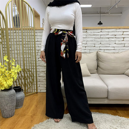 Women's Elegant Wide Leg Pants - European Style