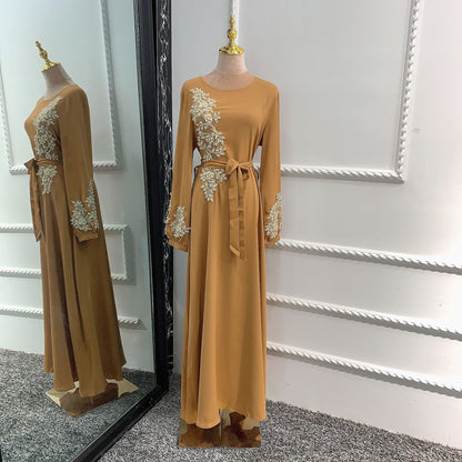 Dignified Side-Embroidered Abaya