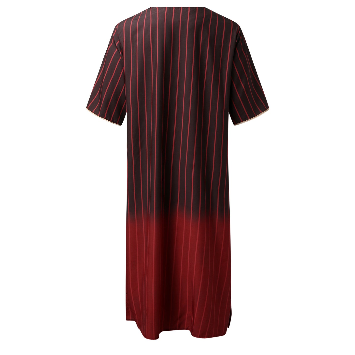 Robe Ethnic Style Bodysuit Loose Casual V Neck Mid Sleeve Men's Clothing