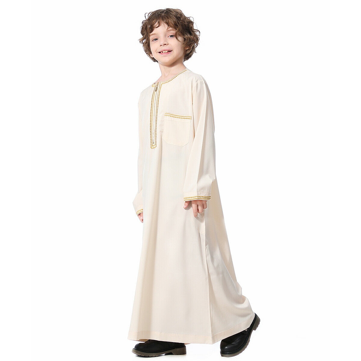 Elegant Boys' Thobe - Middle Eastern Style for Young Boys