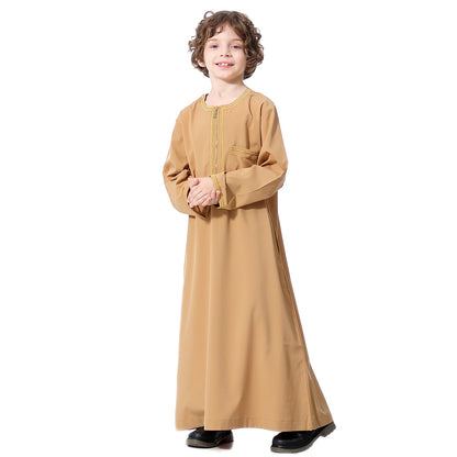 Elegant Boys' Thobe - Middle Eastern Style for Young Boys