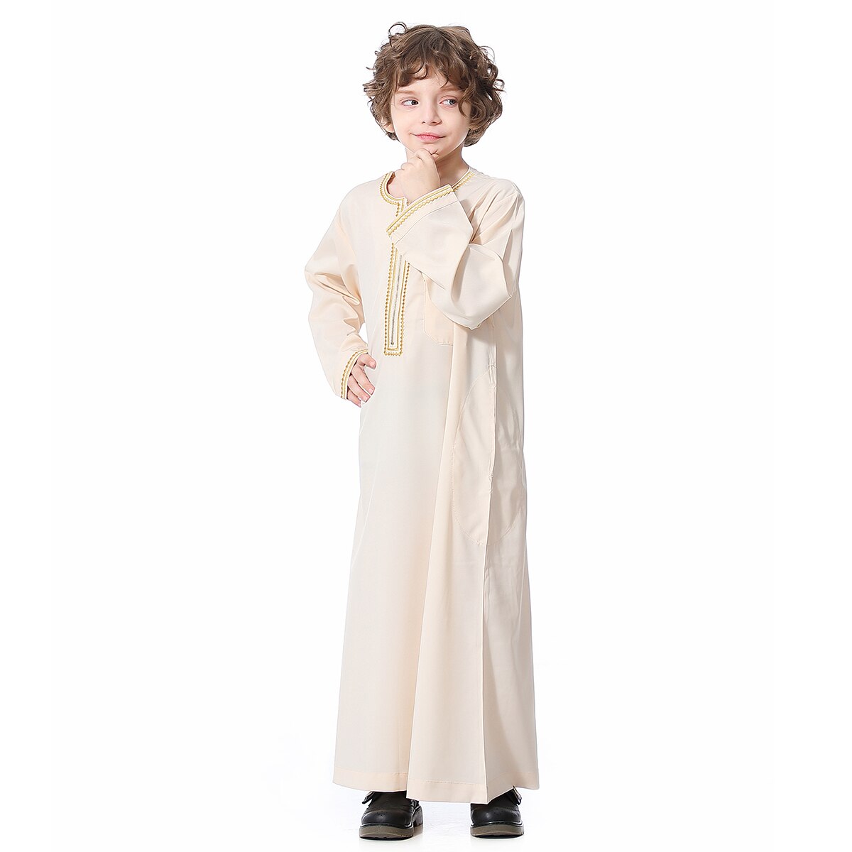 Elegant Boys' Thobe - Middle Eastern Style for Young Boys